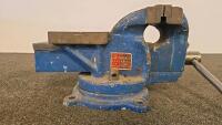 Swordfish Brand TBV-201 Bench Vise, 125mm Jaw Width, Swivel Base, Cast Iron, Made In China - 2