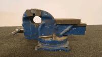 Swordfish Brand TBV-201 Bench Vise, 125mm Jaw Width, Swivel Base, Cast Iron, Made In China - 5