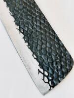 5-Piece Japanese-Style Kitchen Knife Set, Snake-Skin Textured Blades, Custom Dyed Wood Handles - 6
