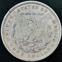 1879 Morgan Silver Dollar Coin &ndash; Philadelphia Mint, .900 Fine Silver, No Mint Mark - 3