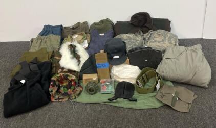 Large Mixed U.S. Military Surplus Lot &ndash; Army & Air Force Uniforms, Desert & Woodland Camo, Gear