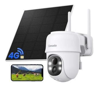 (2) Cinnado 4G LTE Cellular Security Cameras