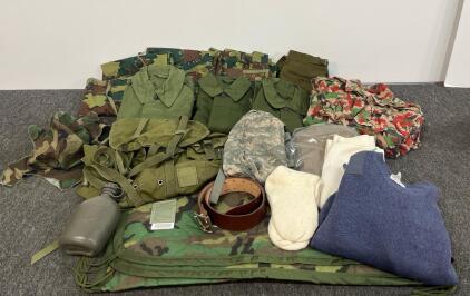 Polish wz. 68 Camo & Swiss Alpenflage Uniform Lot w/ US Field Gear, Sweater, Packs, Cold Weather