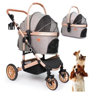 Bicystar Pet Stroller for Medium Dogs,