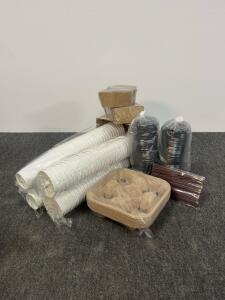 Varte 16oz Coffee Cups Set &ndash; 330 Paper Cups, Lids, Sleeves, Carriers, 3 Cartons, White, 15008484821
