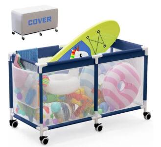 JWPEHOE 249 Gallon Large Pool Storage Bin with Cover
