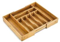 Kitchen Edge Bamboo Drawer Organizer, Cake Stand with Acrylic Cover, Acrylic Cutting Board with Lip And Presto Paper Towels - 5