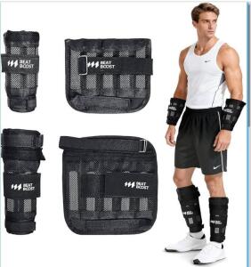 Weighted Vest 20 lbs, Adjustable Wrist/Ankle Weights, 36" Hula Hoop&mdash;Complete Fitness Set