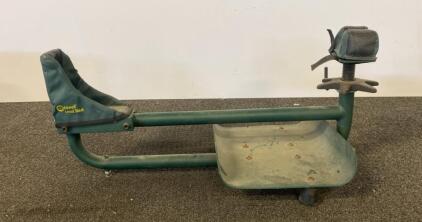 Caldwell Lead Sled Rifle Shooting Rest &ndash; Steel Frame, Adjustable Elevation, Green Finish