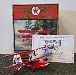 Wings Of Texaco "The Duck" 1936 Keystone-Loeing Die-Cast Airplane Bank, Ertl, 8th Series, 1:32 Scale