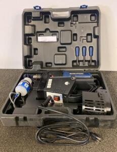 Evolution EVOMAG42 Magnetic Drill, 1-5/8" Capacity, 1200W Motor, With Case & Coolant System- Powers On
