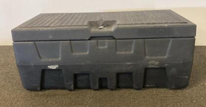 Heavy-Duty HDPE Truck Storage Box, Approx. 40"x20"x17", Key Lock, Black, Jonesboro ( No Key )