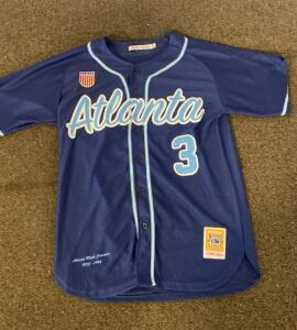 Atlanta Black Crackers #3 Negro League Jersey By Headgear Classics - Navy, Tribute Collection
