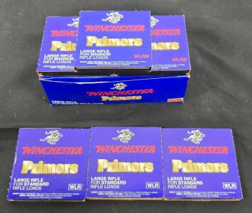Winchester Large Rifle Primers WLR & WLRM, Magnum & Standard, Approx 1200+ Primers Total, Opened Boxes