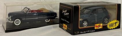 Maisto 1:24 Chrysler PT Cruiser Special Edition & 1950s Convertible Die-cast Model Cars In Box