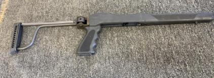 Butler Creek Folding Stock for Ruger 10/22, Black Polymer with Steel Arms, Vented Rubber Buttpad