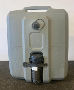 Thetford SmartTote 35-Gallon Portable RV Waste Tank, 2 Wheels, Grey, Hose Storage