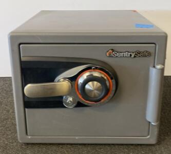 SentrySafe Fireproof Safe, Combination Dial & Key Lock, 1.23 cu ft, Gray, Bolt-Down Ready - Combo No Key