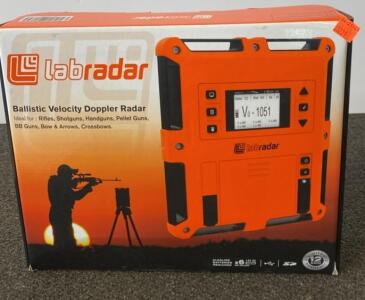 LabRadar Ballistic Velocity Doppler Radar, 100 yd Range, 65&ndash;3,900 fps, SD Card Support