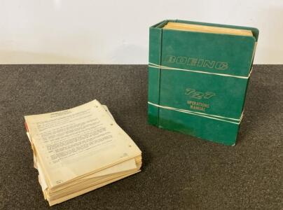 Boeing 727 Operations Manual, Original Binder, Dec 1986 Revision, Section Tabs, English