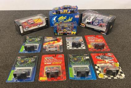 Bill Elliott #94 NASCAR Die-cast Cars - 1997 Ford Thunderbird & Ranchero, 1:64-1:24 Scale