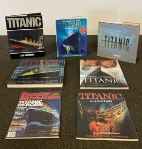 7 Titanic Books &ndash; Illustrated History, Discovery, James Cameron Film, Magazine Included