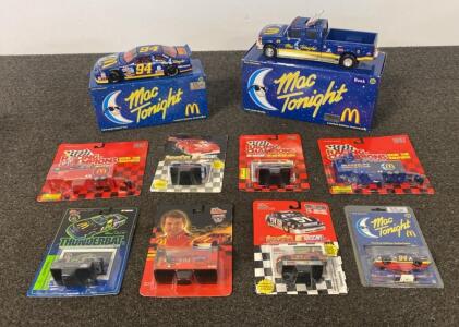 Vintage McDonald&rsquo;s Mac Tonight NASCAR Die-Cast&ndash; 1:24 Cars, Trucks, 1:64 Racing Champions, NIP