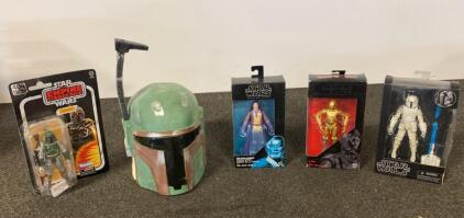 Star Wars Black Series Action Figures & Custom Boba Fett Helmet &ndash; 40th Anniversary & Prototype