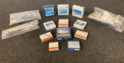 Herpa 1:600 Continental Airlines, USAir, Western Pacific Die-Cast & Plastic Model Airplane