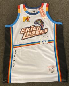 Aaliyah #19 MTV Brick Layers XL Basketball Jersey Headgear Classics HGC Nostalgia Edition