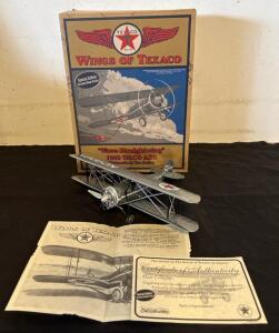 Texaco Wings Of Texaco 1/31 Scale 1929 WACO ASO Straightwing Die-Cast Airplane, Special Edition