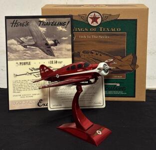 Wings Of Texaco 14th Series Spartan Executive 7W 1:32 Die-Cast Model W/ Box & Certificate