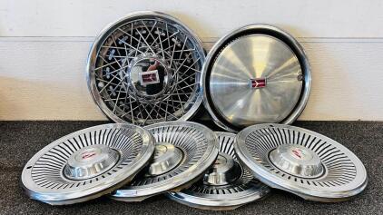 Buick 15" 1977-1979 & Oldsmobile 14" 1982-1988 OEM Hubcaps, Multiple Styles, Sets Of 4