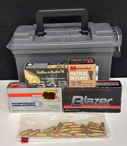 9mm Luger Ammunition: Sellier & Bellot, Hornady Critical Defense, Blazer, Winchester