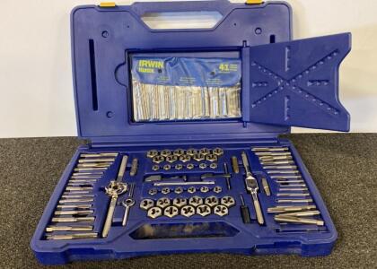 Irwin Hanson 26377 Tap And Die Set, 117-Piece, HSS, SAE/Metric, Complete Kit With Extractors & Drill Bits