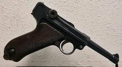 Erfurt 1912 Luger P08 9mm Parabellum Semi-Automatic Pistol, Serial #5186, All Matching Parts