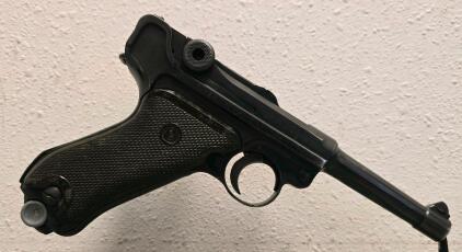 DWM Luger P08 9mm Pistol, 4" Barrel, Serial #86893, German WWI/Weimar Proofs *Matching Serial Magazine*