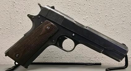 Colt Model 1911 U.S. Army .45 ACP Pistol, 1918, Serial 350741, Military Marked, Blued Finish