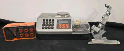 Lyman 1200 DPS II Digital Powder Dispenser & Scale, Funnel Kit, Inserts, Pan, Memory Functions