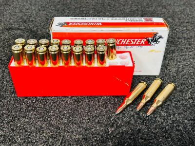 Winchester Super-X .243 Winchester 100gr Power-Point SP Ammunition, 20 Rounds, X2432 Boxed