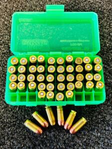 50 Rounds .380 Auto Ammo, Mixed Federal & Blazer FMJ, Aftermarket Box