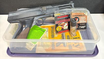 Daisy Model 188 .177 Cal Multi-Pump Air Pistol with BBs & Manual, Rogers AR, USA