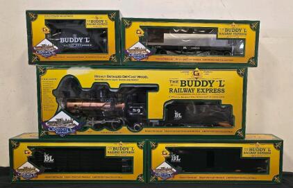 Buddy "L" G Scale Century Old Railroad Train Set, Die-Cast Loco, 5 Cars, Limited Edition 1000