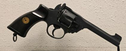 Albion No. 2 Mk I** .38 S&W Revolver, 1943, Serial C859C, British WW2, Canvas Holster, DAO