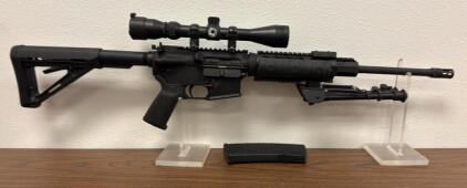 DPMS Panther Arms A-15 AR-15 Rifle, .223/5.56, 16" Barrel, Scope, Bipod, Collapsible Stock