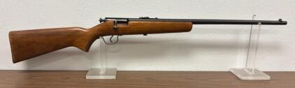 Springfield Model 15 Bolt-Action .22 Rifle, Single Shot, 24" Barrel, Hardwood Stock