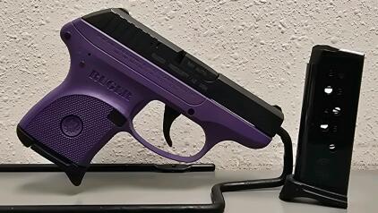 Ruger LCP .380 ACP Purple Frame Semi-Auto Pistol with Magazine & Ruger Soft Case, SN: 371515279