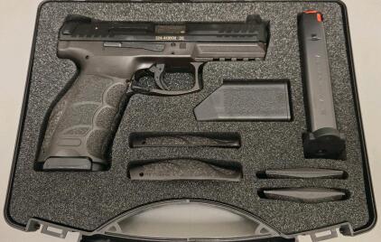 Heckler & Koch VP9 9mm Pistol, Polymer Frame, 4.09" Barrel, Hard Case, Serial 224-443500 *NEW*