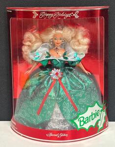 1995 Mattel Happy Holidays Barbie Special Edition, Emerald Gown, Hallmark Exclusive, #14123, New in Box