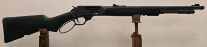 Henry H010X .45-70 Gov't Lever-Action Rifle, Matte Black, Synthetic Stock, Fiber Optic Sights